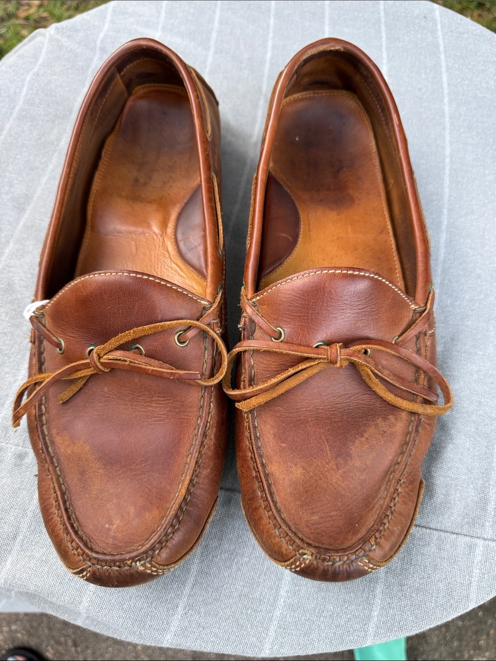 Cole Haan Men's Tan Leather Boat Shoes